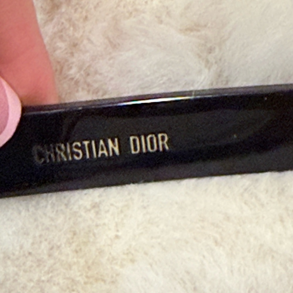 Dior Black Oversized Round Sunglasses - Picture 6 of 6